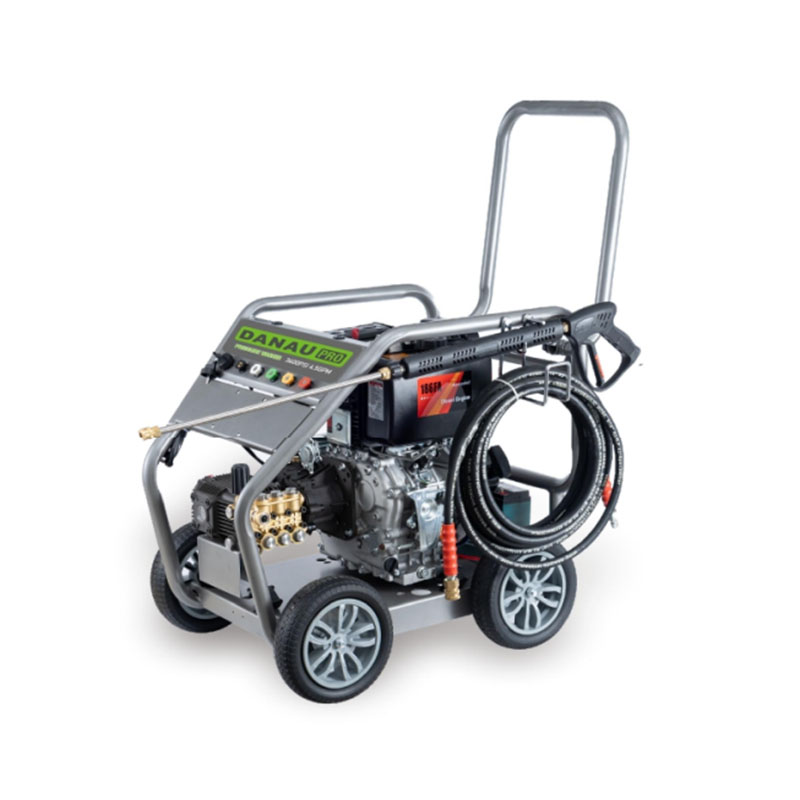 Lavadora a presión diésel con arranque eléctrico y reducción de engranajes 3600-4000PSI SERIE DRD